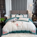 100 cotton hotel logo embroidery bedding